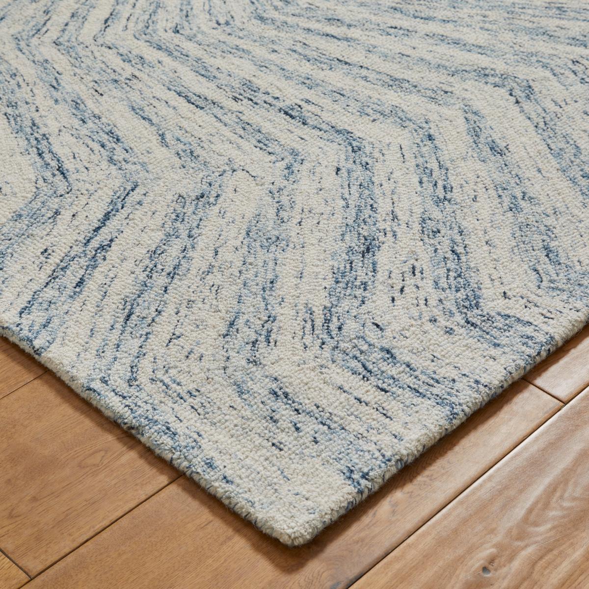 Elements Spiral Rug in Blue120x170cm – image 3