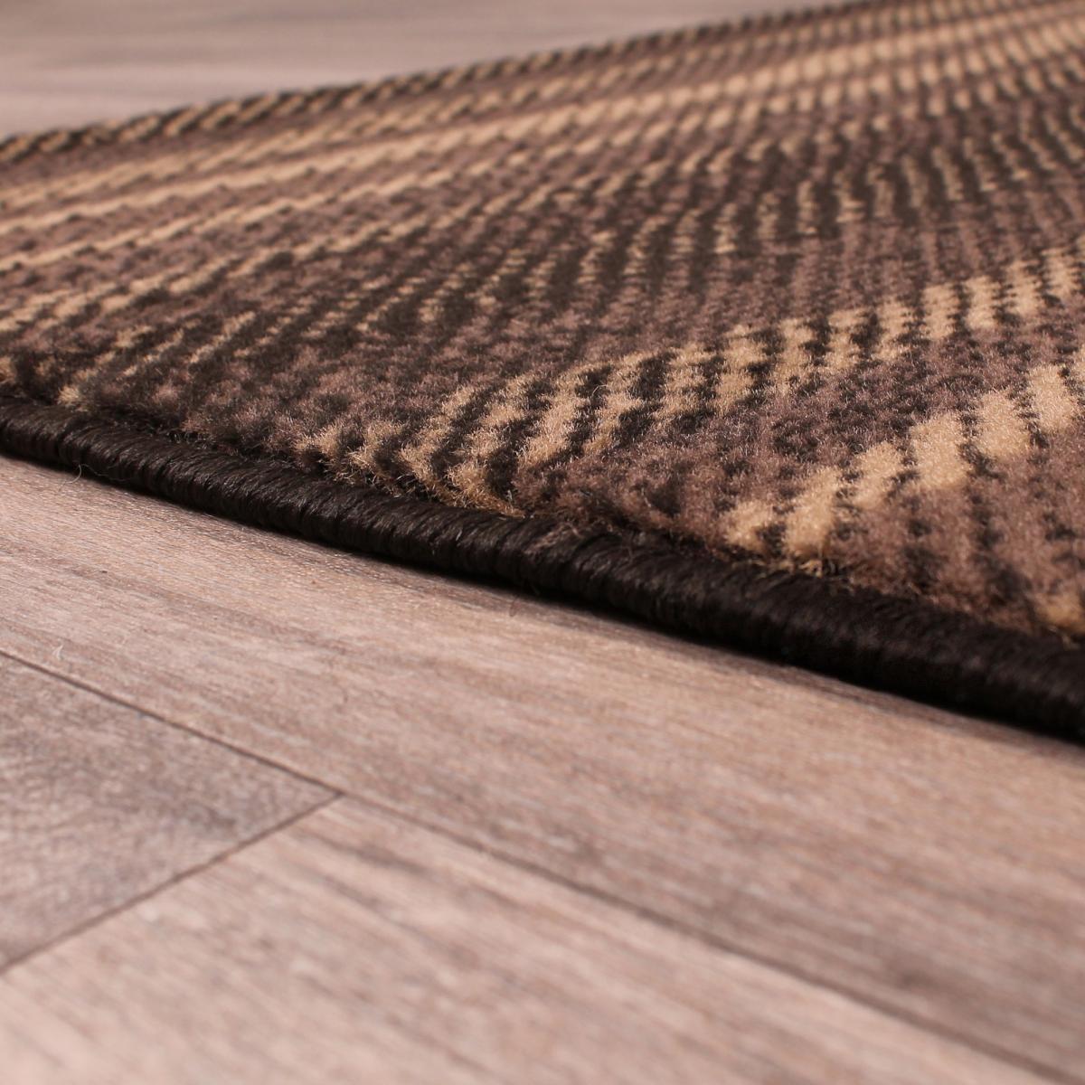 Waves Stripe Rug in Chocolate Brown&nbsp;160x230cm – image 3