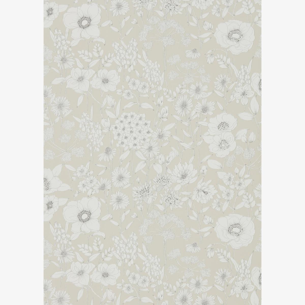 Maelee Wallpaper 216349 by Sanderson in Linen White Roll
