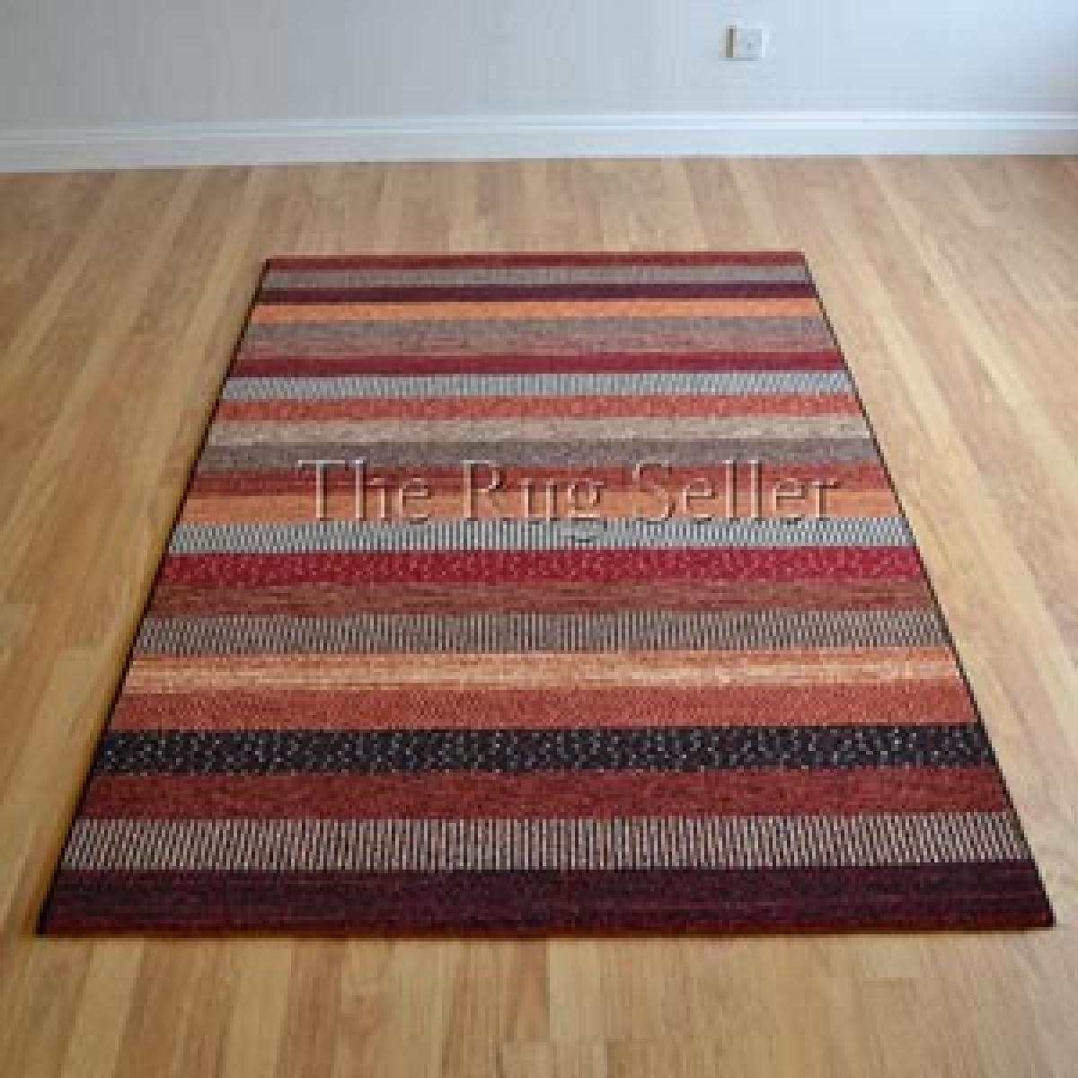 Woodstock Boho Stripe Rugs 32743 1382 in Blue 240x340cm – image 5