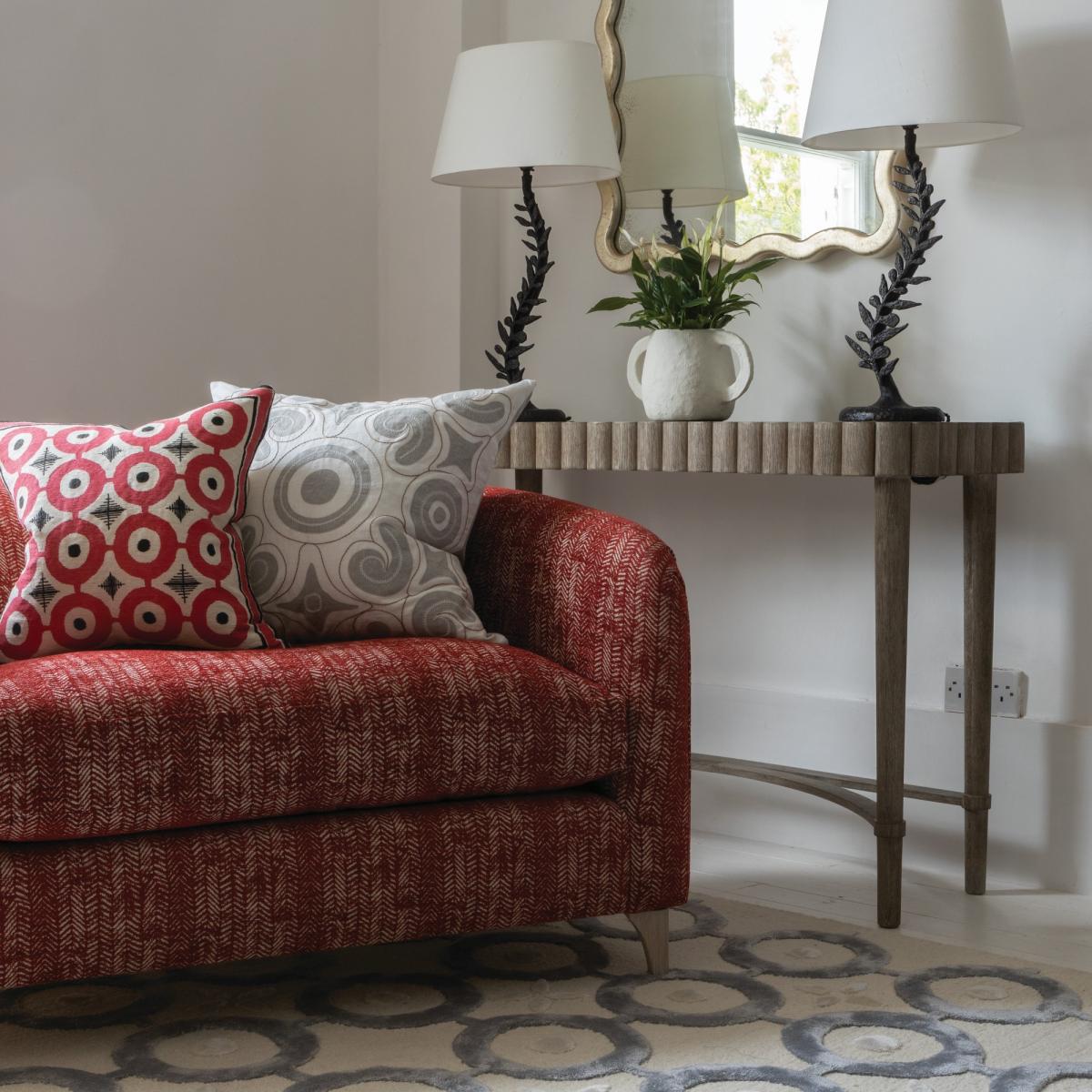 Madoka Geometric Wool Rug By William Yeoward in Cloud Grey300x425cm – image 2