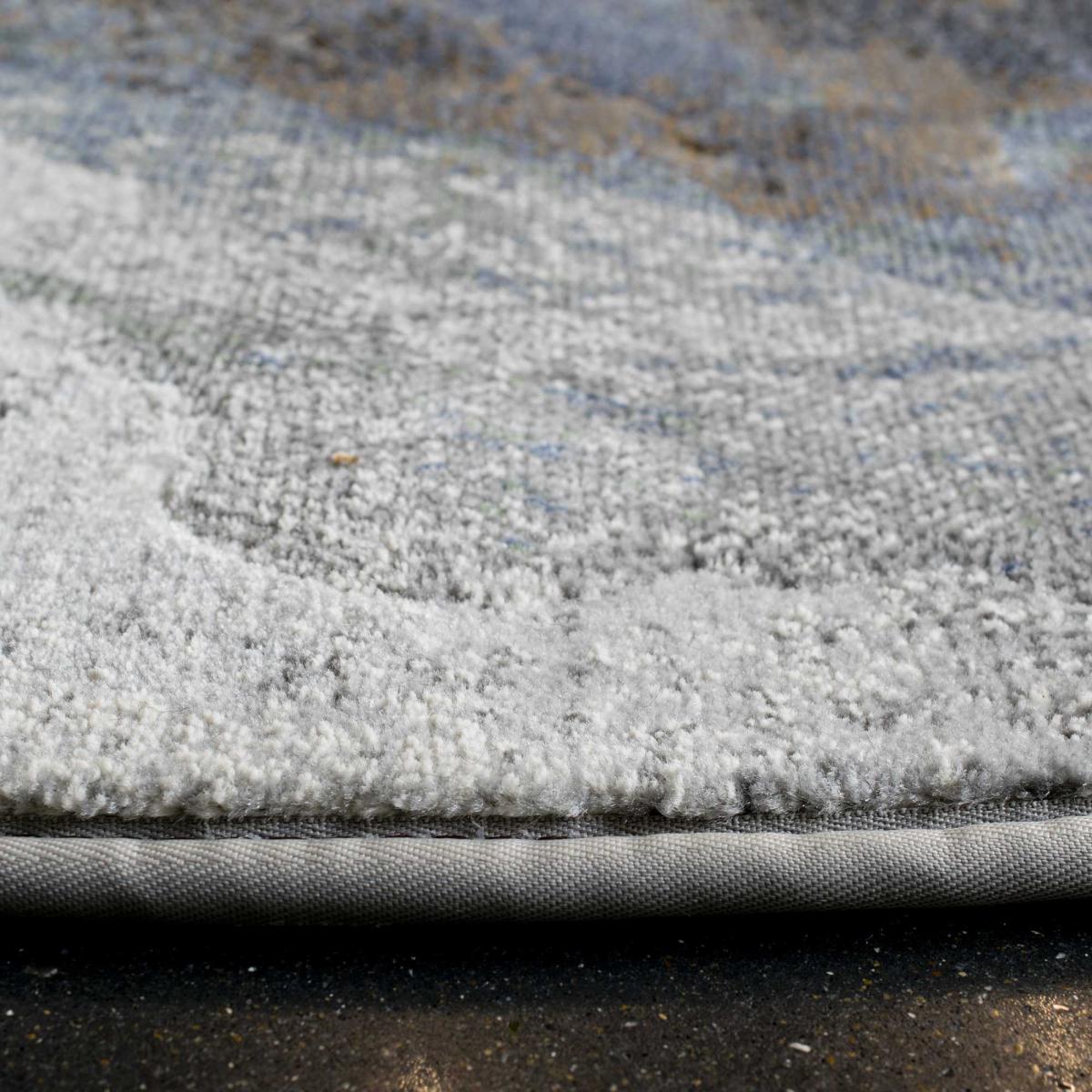 Galleria Abstract 63529 2626 Circle Rugs in Slate Grey Multi 240x240cm – image 2
