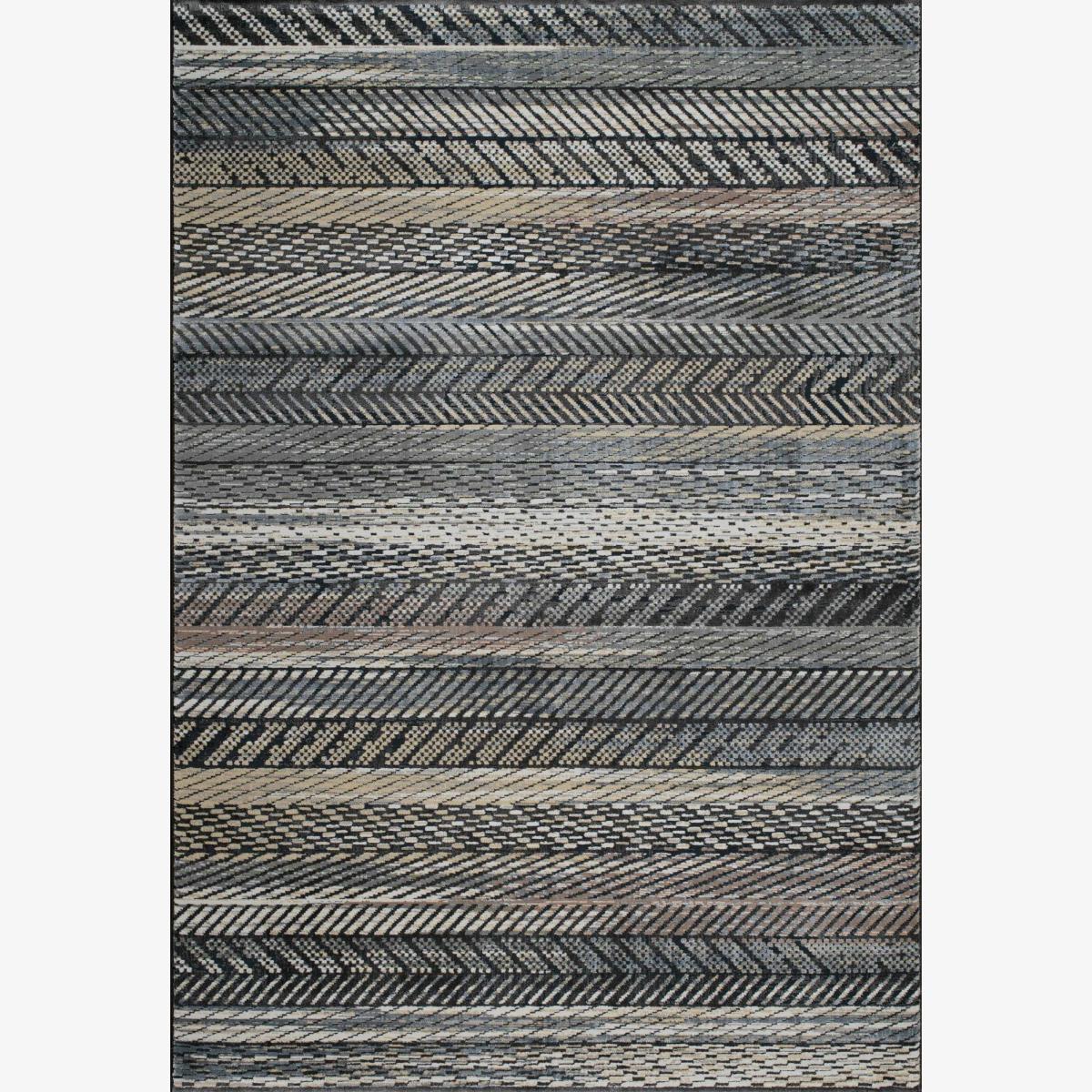 Canyon Modern Abstract Print Rugs 52050 3535 in Black – image 1