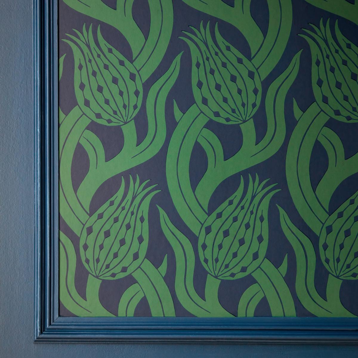 Persian Tulip Wallpaper 312996 by Zoffany in Poison Green Roll – image 2