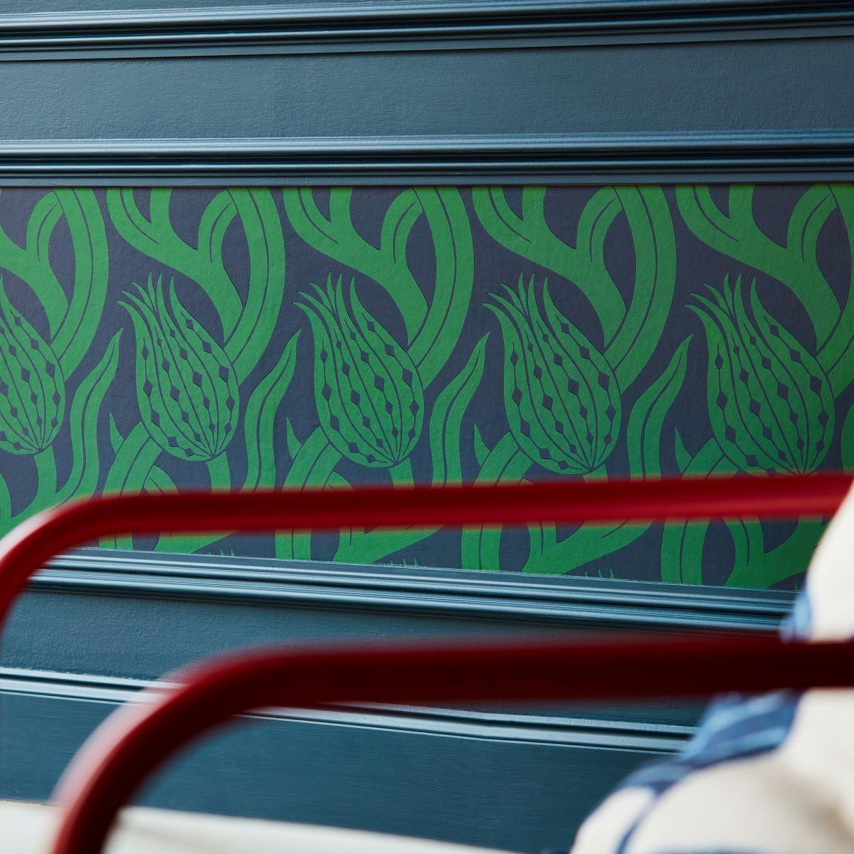 Persian Tulip Wallpaper 312996 by Zoffany in Poison Green Roll – image 3