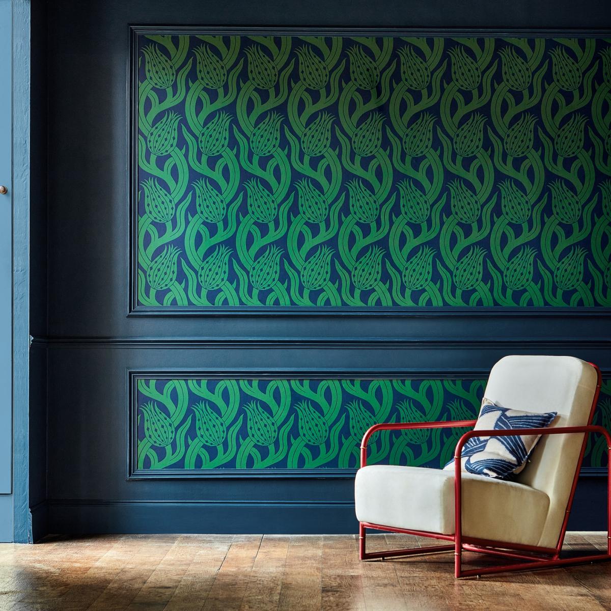 Persian Tulip Wallpaper 312996 by Zoffany in Poison Green Roll – image 1