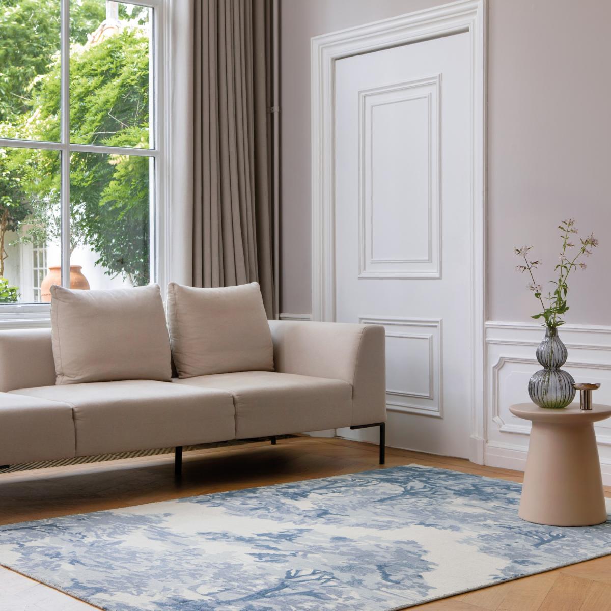 Landscape Toile 162608 Rugs by Ted Baker in Light Blue200x280cm – image 1