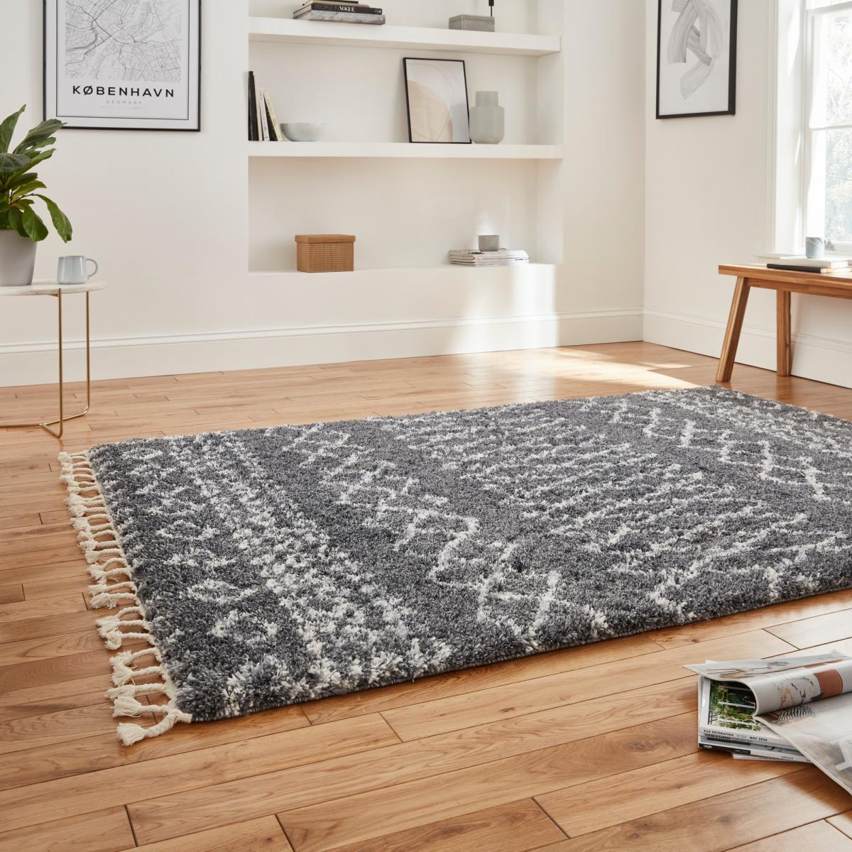 Aspen 1794 Boho Rugs in Grey Ivory 120x170cm – image 2