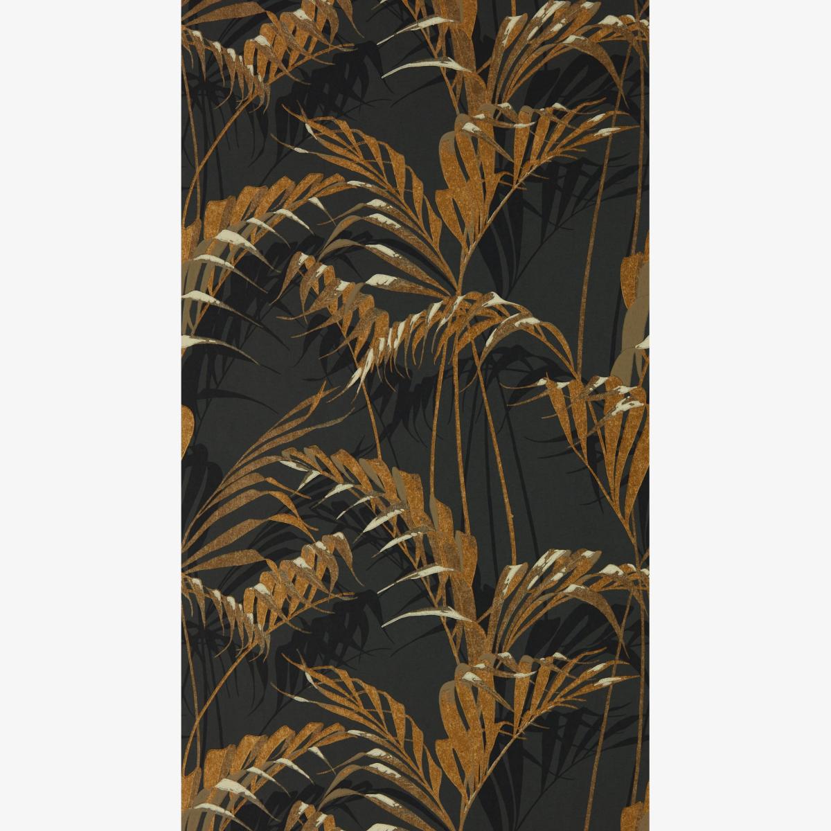 Palm House Wallpaper 216641 by Sanderson in Charcoal Gold Roll