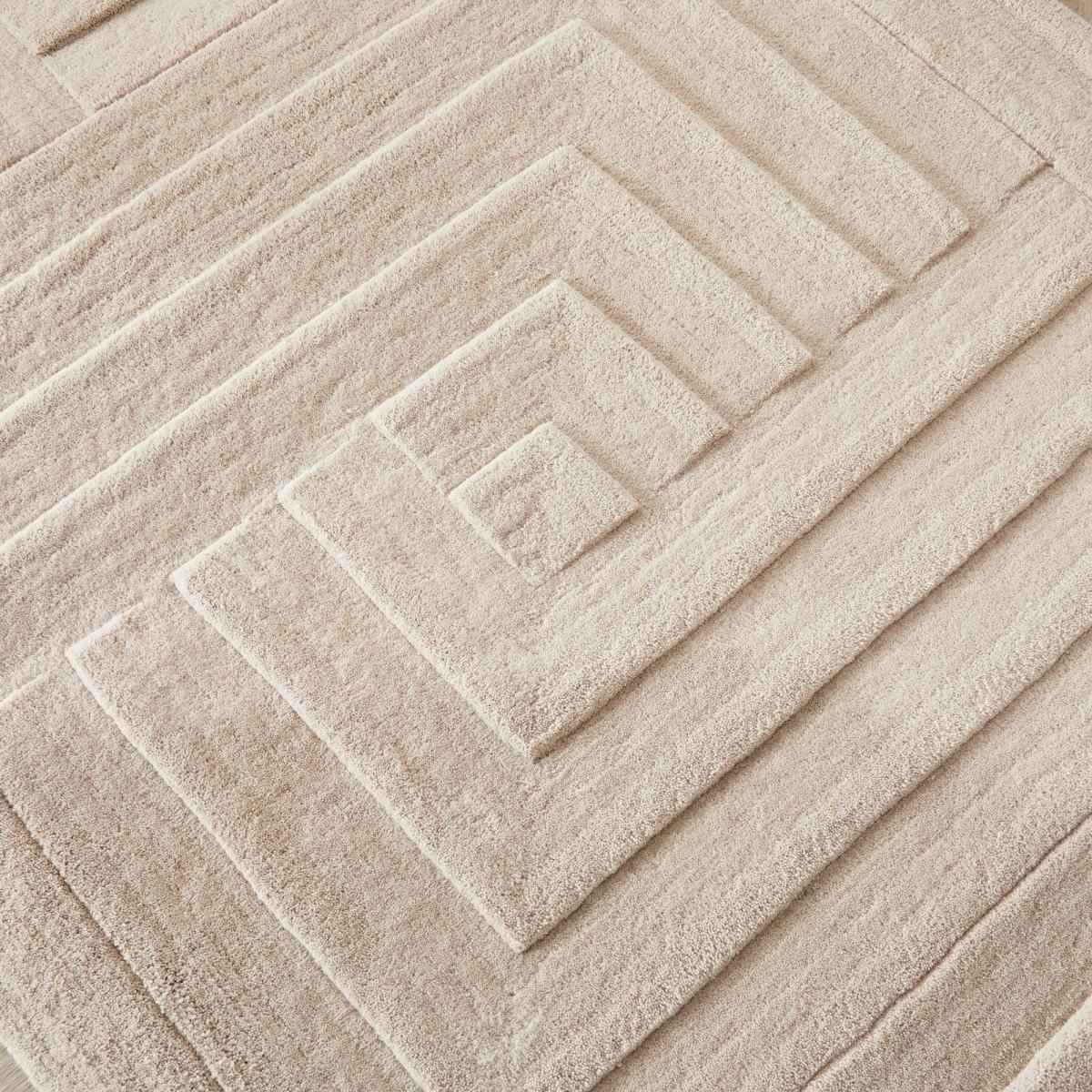 Maze Geometric Wool Rugs in Pumice Stone Grey 200x290cm – image 3
