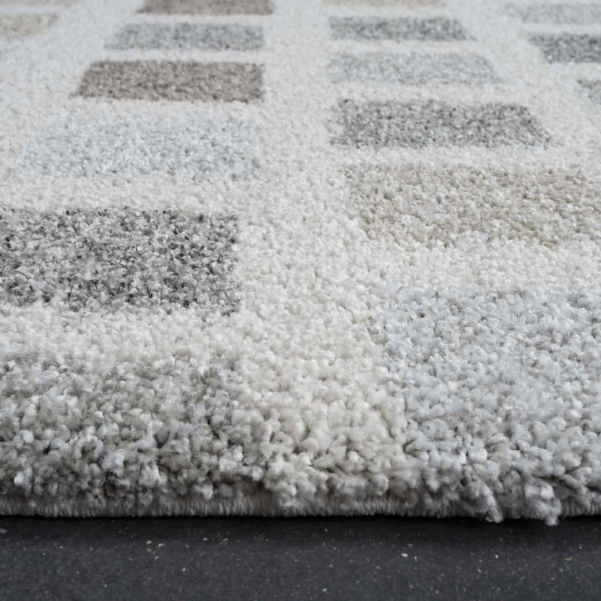 Mehari Chequered Modern Rugs 23345 6262 in Cream200x290cm – image 3