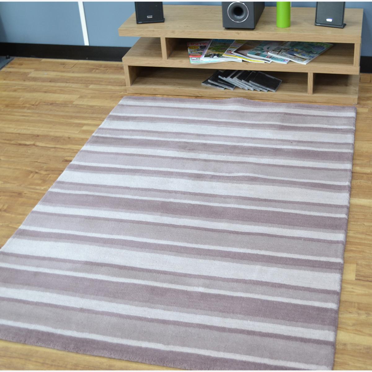 Windsor Stripe Rugs in Dusky Pink 120x170cm – image 1