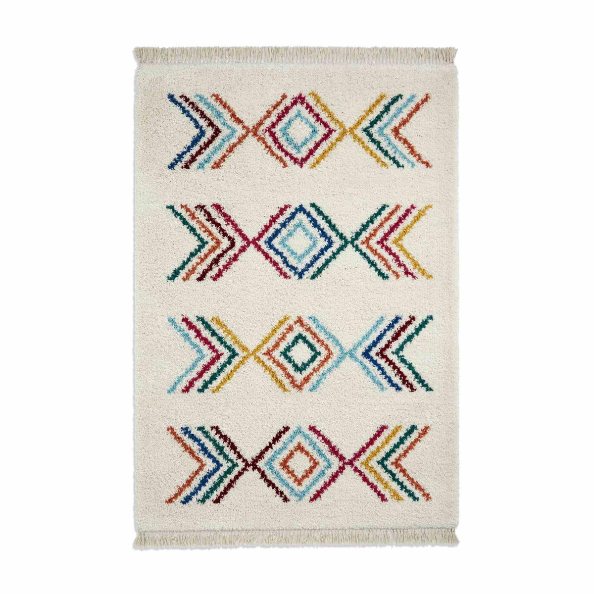 Boho C444 Moroccan Shaggy Rugs in Multicolour200x290cm – image 5