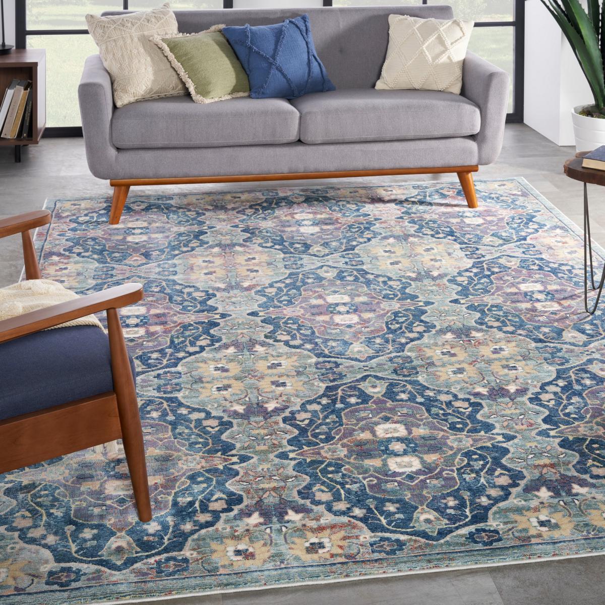 Ankara Global Vintage Rugs ANR16 by Nourison in Navy Mutli – image 2