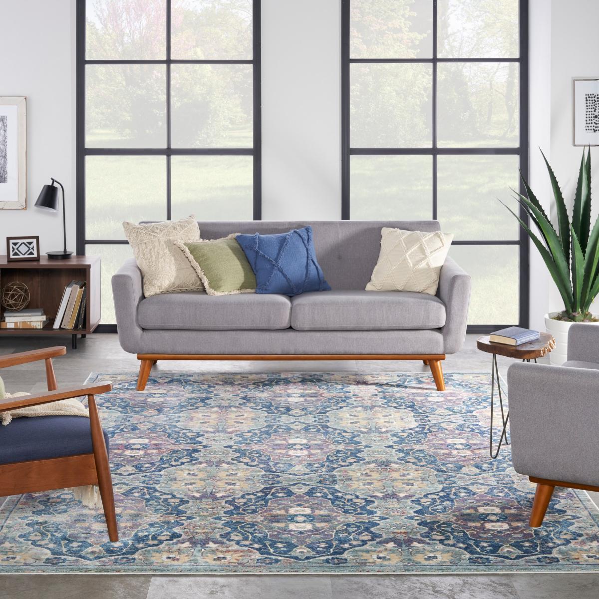 Ankara Global Vintage Rugs ANR16 by Nourison in Navy Mutli – image 1