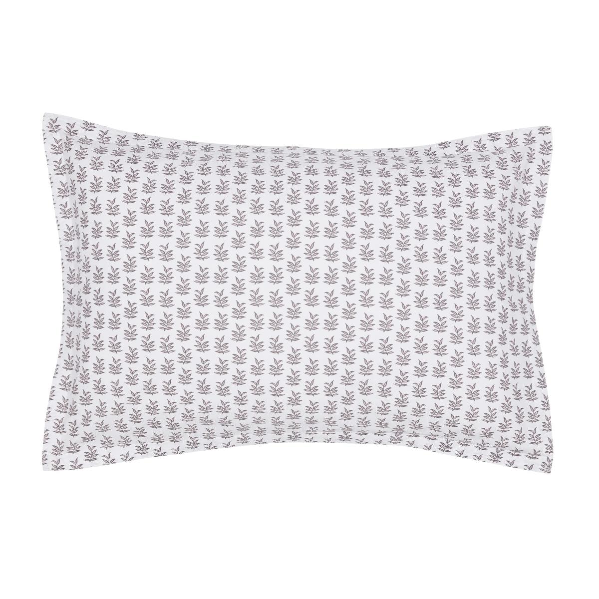 Rae Organic Cotton Leaf Bedding Duvet Cover and Pillowcase By Murmur in Heather Grey 230x220cm – image 4