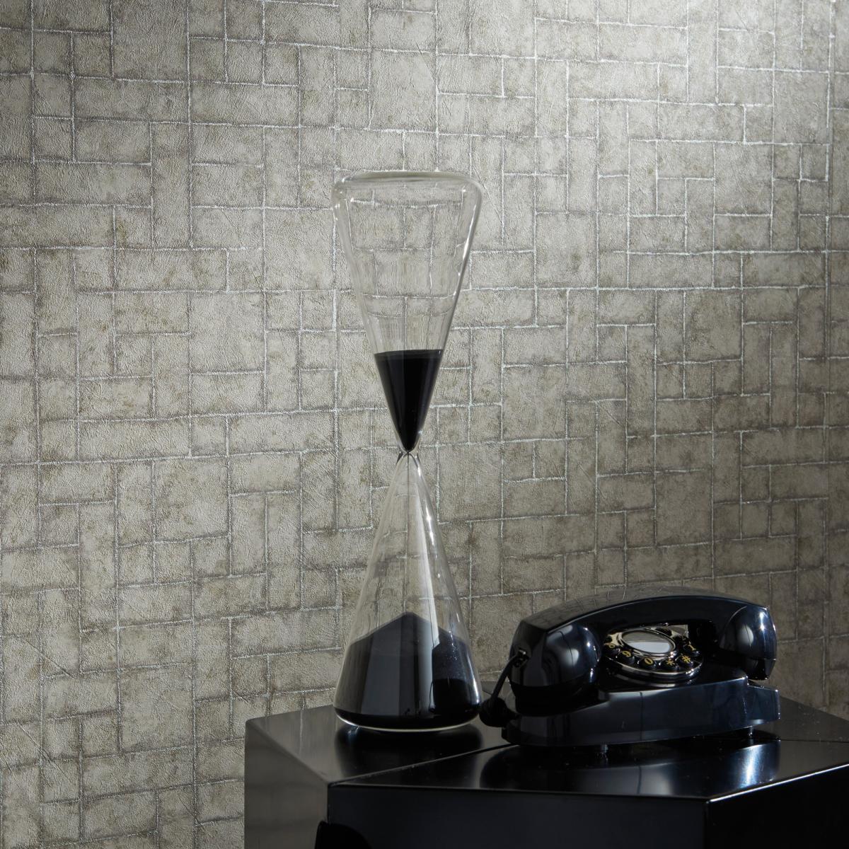 Sandstone Wallpaper W0061 06 by Clarke and Clarke in Taupe Roll – image 1