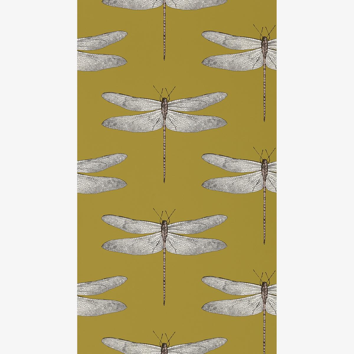 Demoiselle Wallpaper 111244 by Harlequin in Ochre Grape Purple Roll