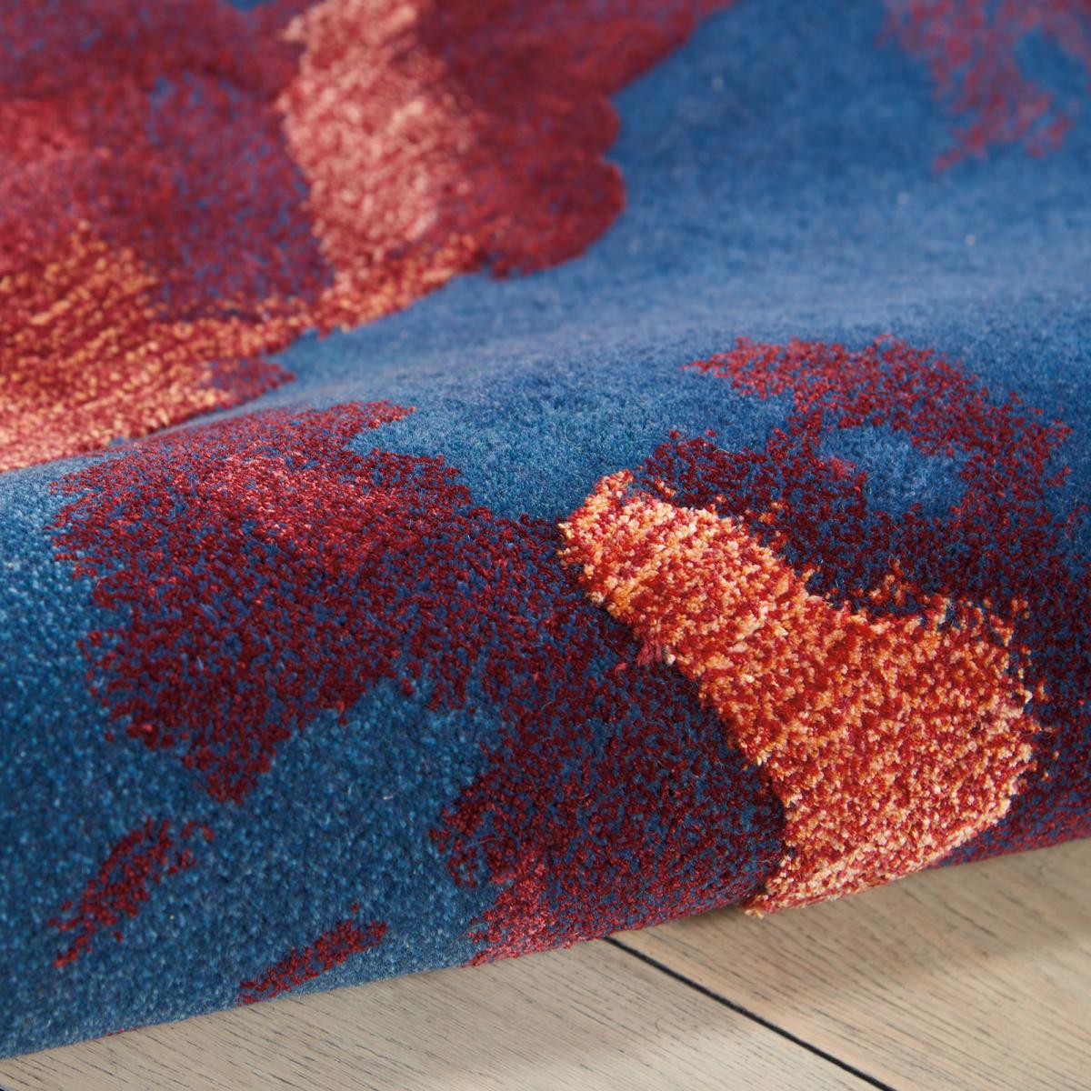 Prismatic Modern Abstract Rugs in PRS13 Blue Flame Red by Nourison&nbsp;114x175cm – image 3