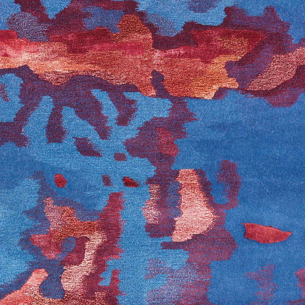 Prismatic Modern Abstract Rugs in PRS13 Blue Flame Red by Nourison&nbsp;114x175cm – image 4