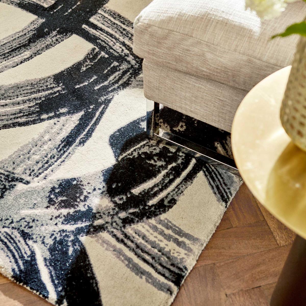 Thyphonic Contemporary Wool Rugs 140505 Onyx Black by Harlequin – image 2