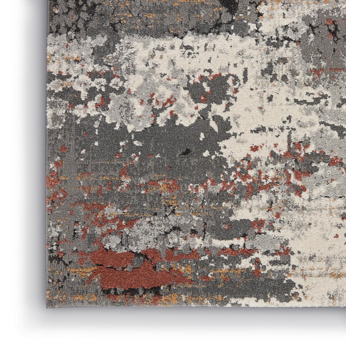 Tangra TNR02 Runner Rug by Nourison in Grey Multicolour67x232cm – image 4