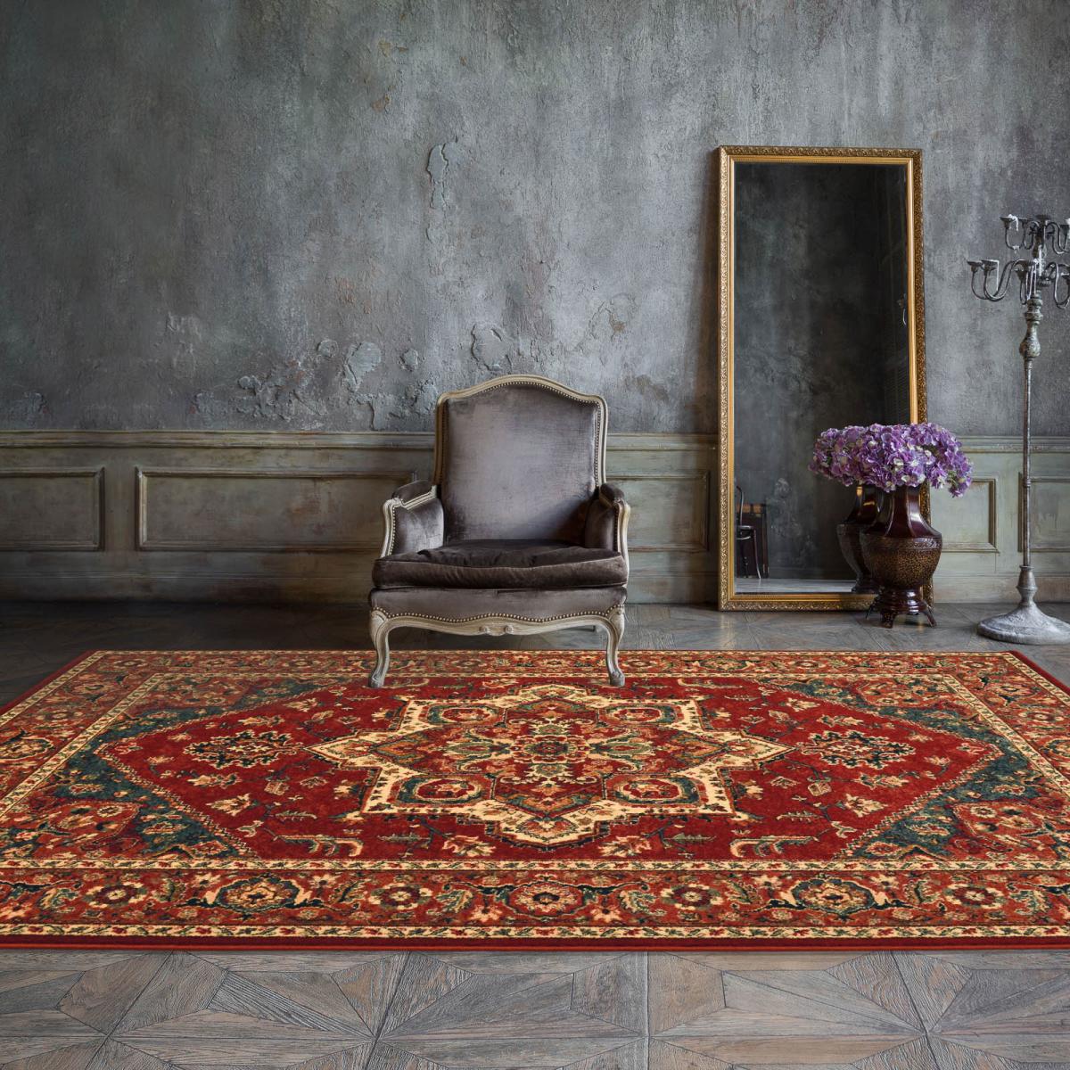 Royal Kashqai Traditional Wool Rugs 4354 300 in Red 240x340cm – image 1