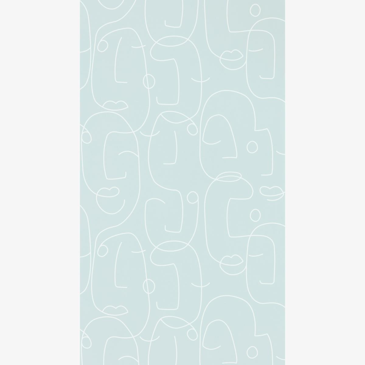 Epsilon Face Wallpaper 112008 by Scion in Mist Green Roll