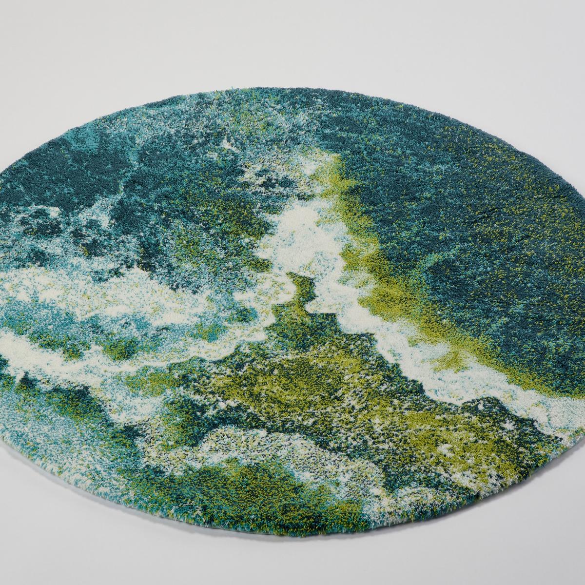 Aquazura 320 Marble Circle Bath Mat in Teal by Designer Abyss & Habidecor&nbsp;100x100cm – image 4