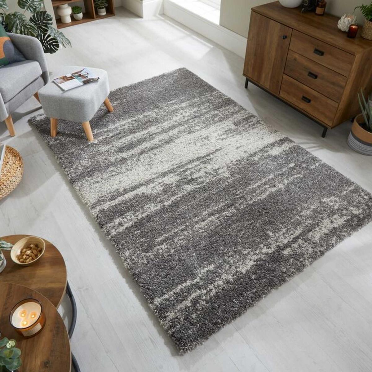 Dakari Reza Ombre Abstract Rugs in Grey – image 1