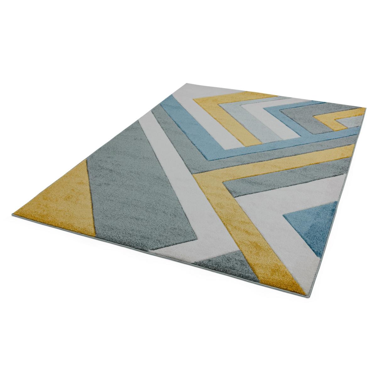Sketch Linear Geometric Rugs in SK09 Grey Multi – image 2