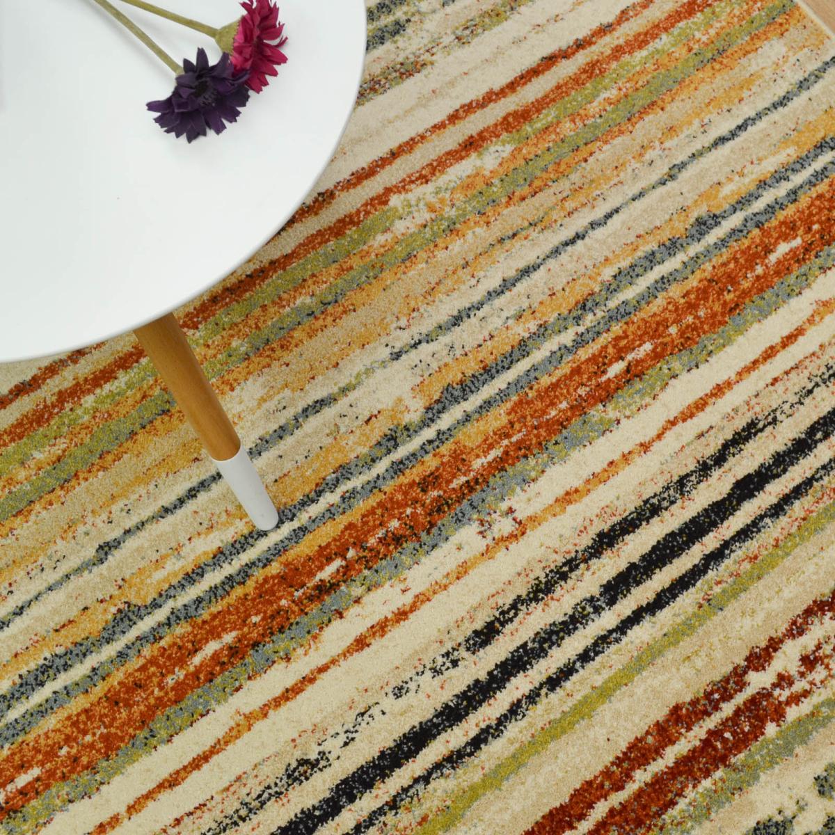 Woodstock Striped Rugs 32651 6362 in Green Multi&nbsp;160x230cm – image 4