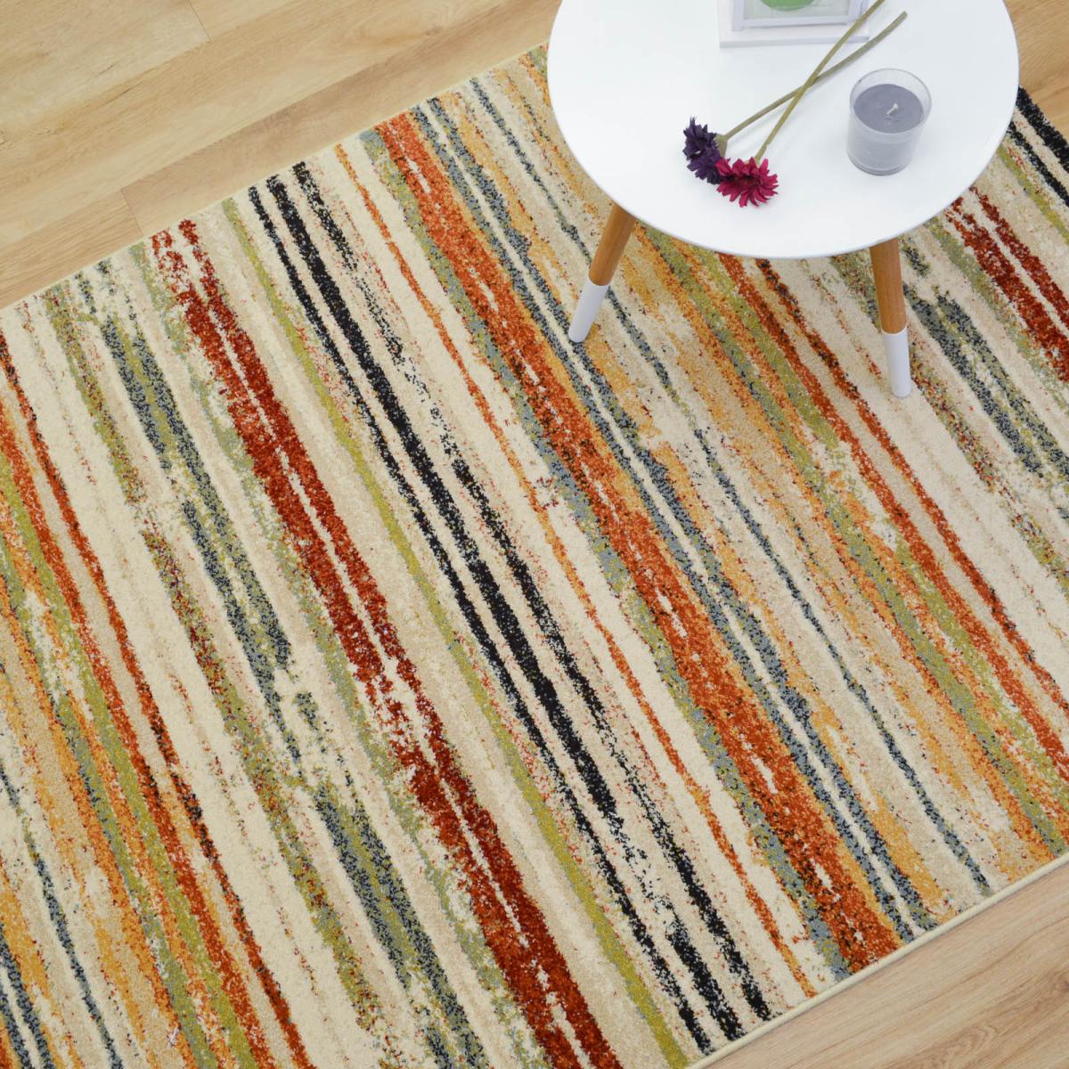 Woodstock Striped Rugs 32651 6362 in Green Multi&nbsp;160x230cm – image 5