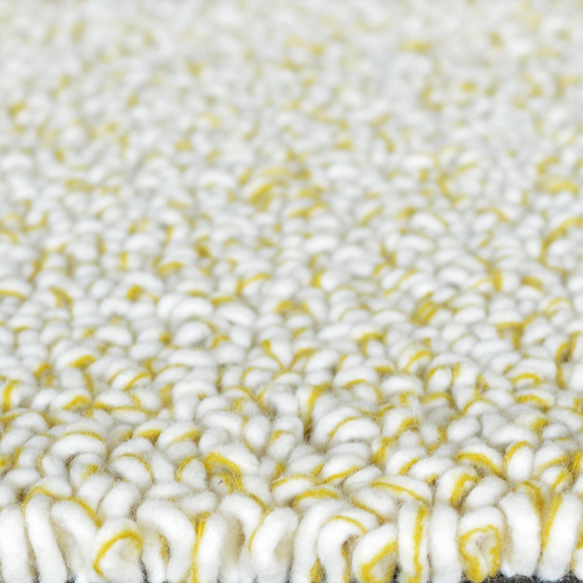 Trace Loop Shaggy Rugs in turmaric yellow 120906 By Brink and Campman – image 2