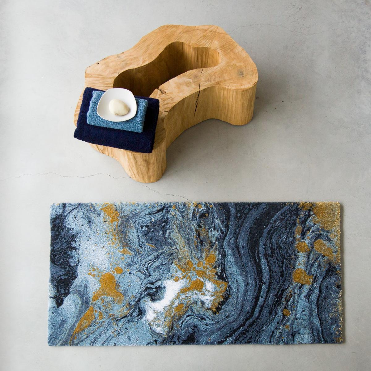 Luxury Midnight Marble 800 Bath Mat by Abyss & Habidecor 80x150cm – image 3