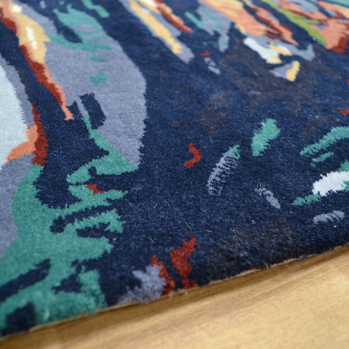 Peacock Painting Multi-Coloured Rugs 160x230cm – image 3