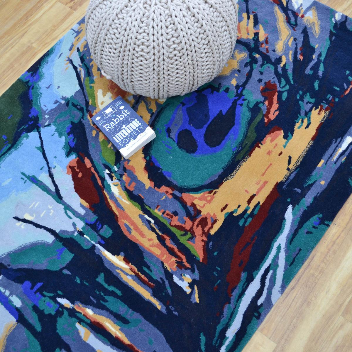 Peacock Painting Multi-Coloured Rugs 160x230cm – image 5