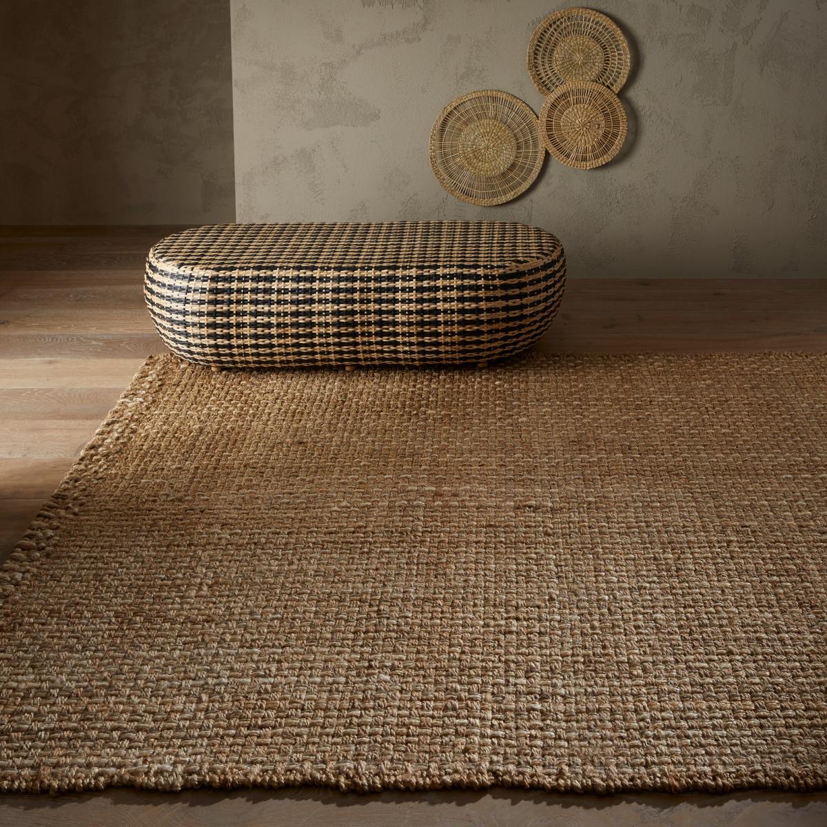 Naturals Basket Jute & Cotton Flatweave Rug120x170cm
