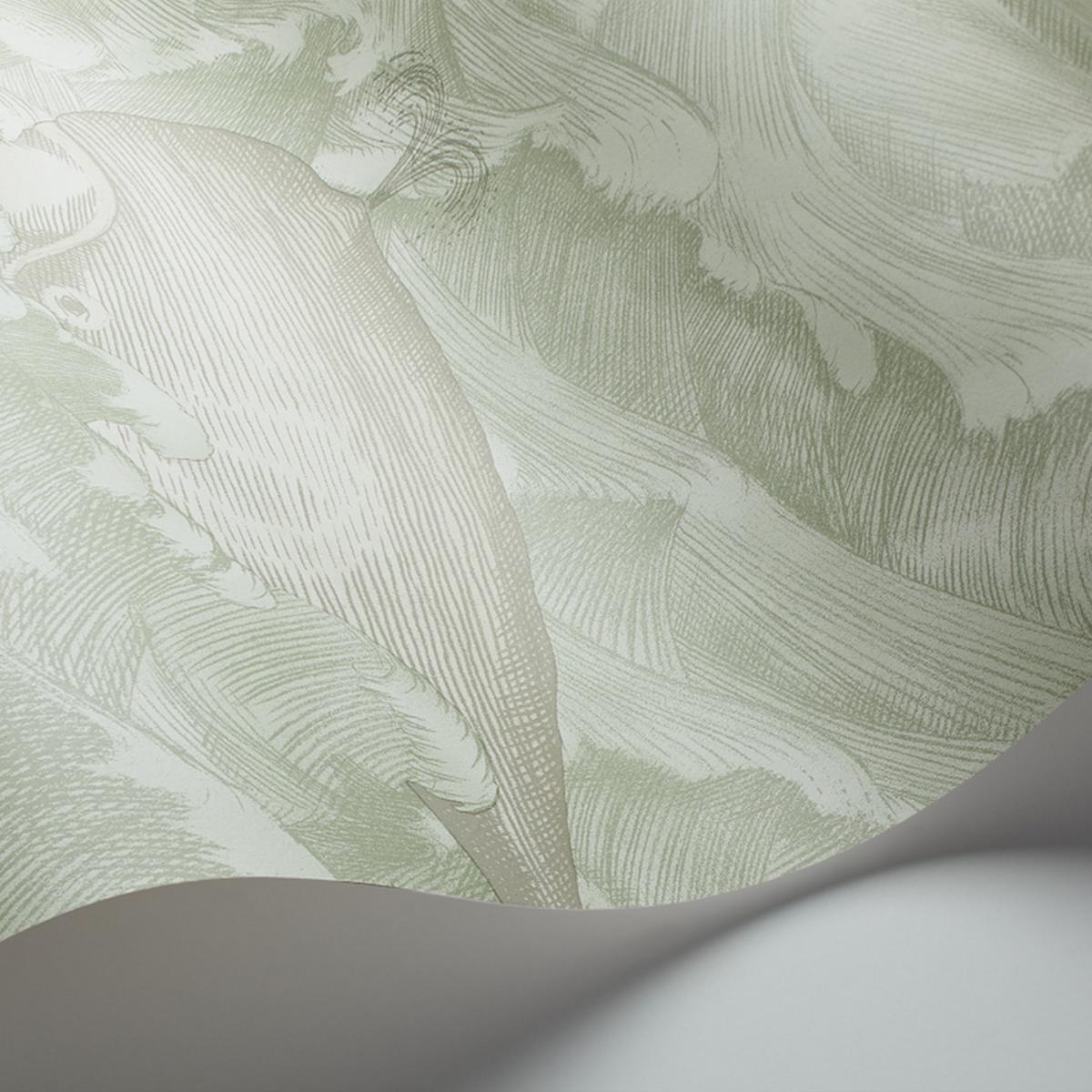 Melville Wallpaper 1001 by Cole & Son in Stone Soft OliveRoll