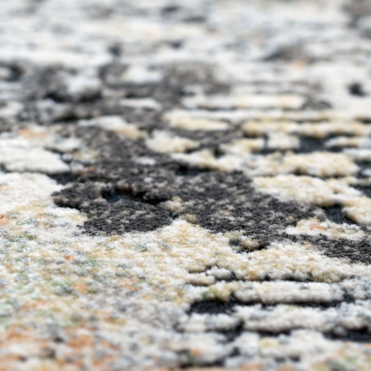 Canyon Abstract Modern Circle Rugs 52023 3535 in Black – image 2