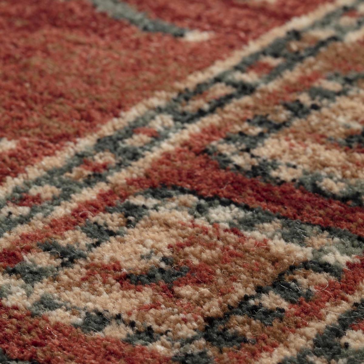 Royal Kashqai Traditional Bordered Wool Rugs in 4301 300 in Brick Red&nbsp;240x340cm – image 3