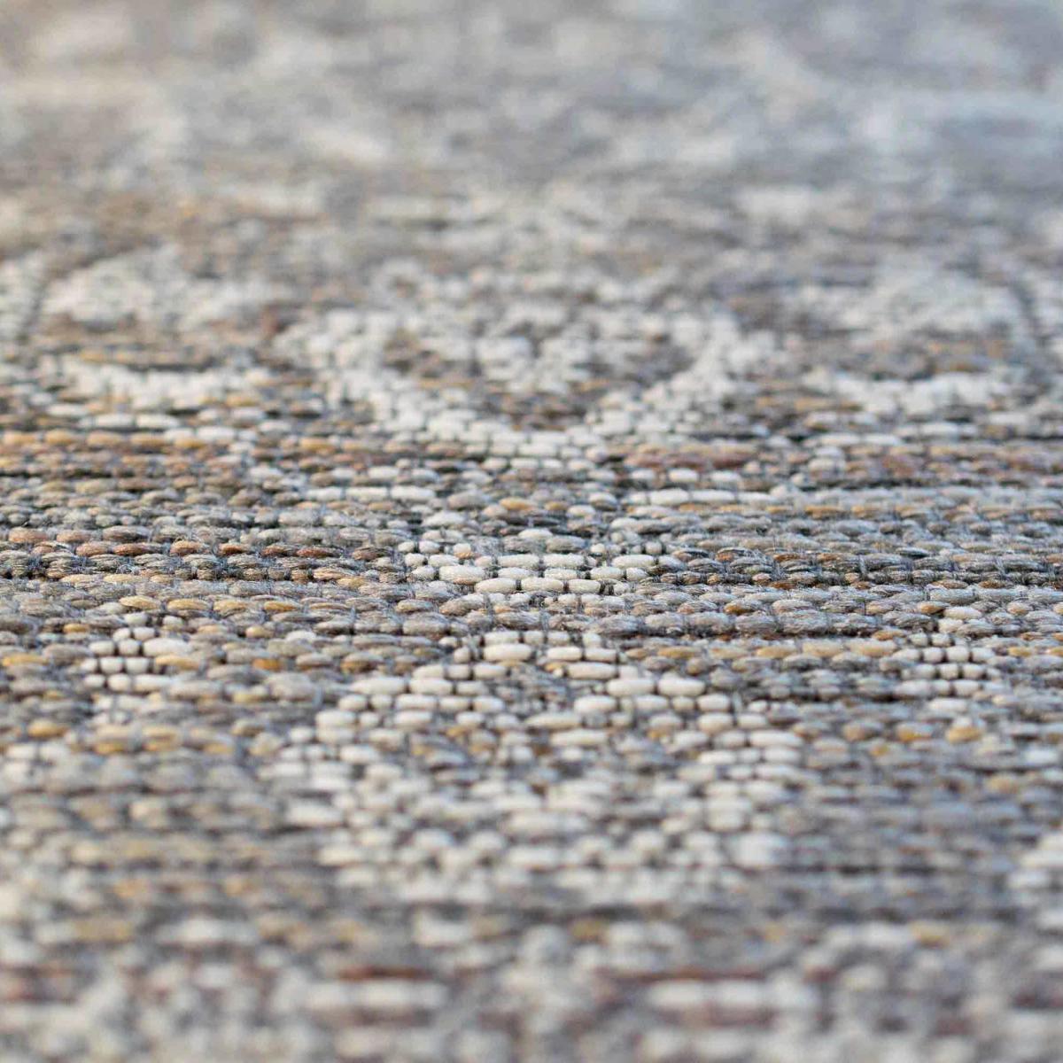 San Rocco 89009 3004 Traditional Indoor Outdoor Rugs in Taupe Brown 160x230cm – image 4