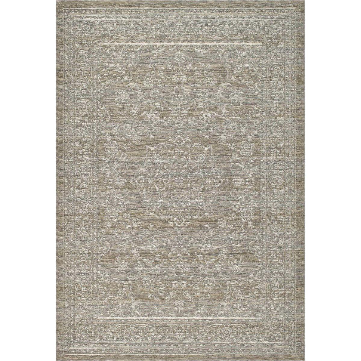 San Rocco 89009 3004 Traditional Indoor Outdoor Rugs in Taupe Brown 160x230cm – image 1