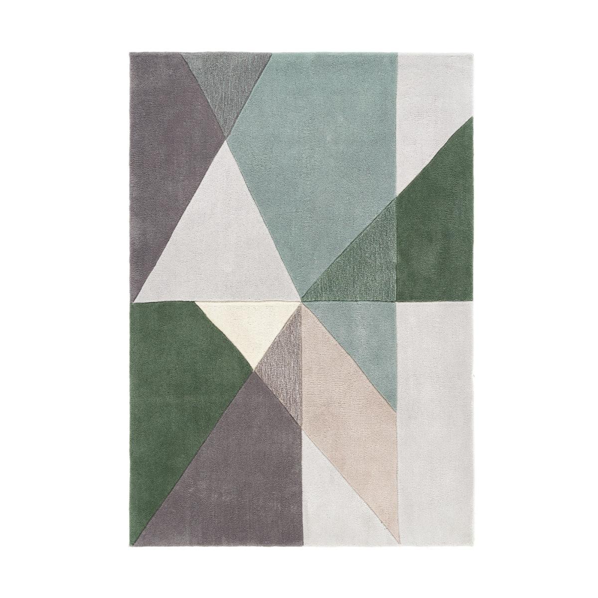 Trio Modern Geometric Triangle Rugs in Multi Earth 120x170cm – image 5