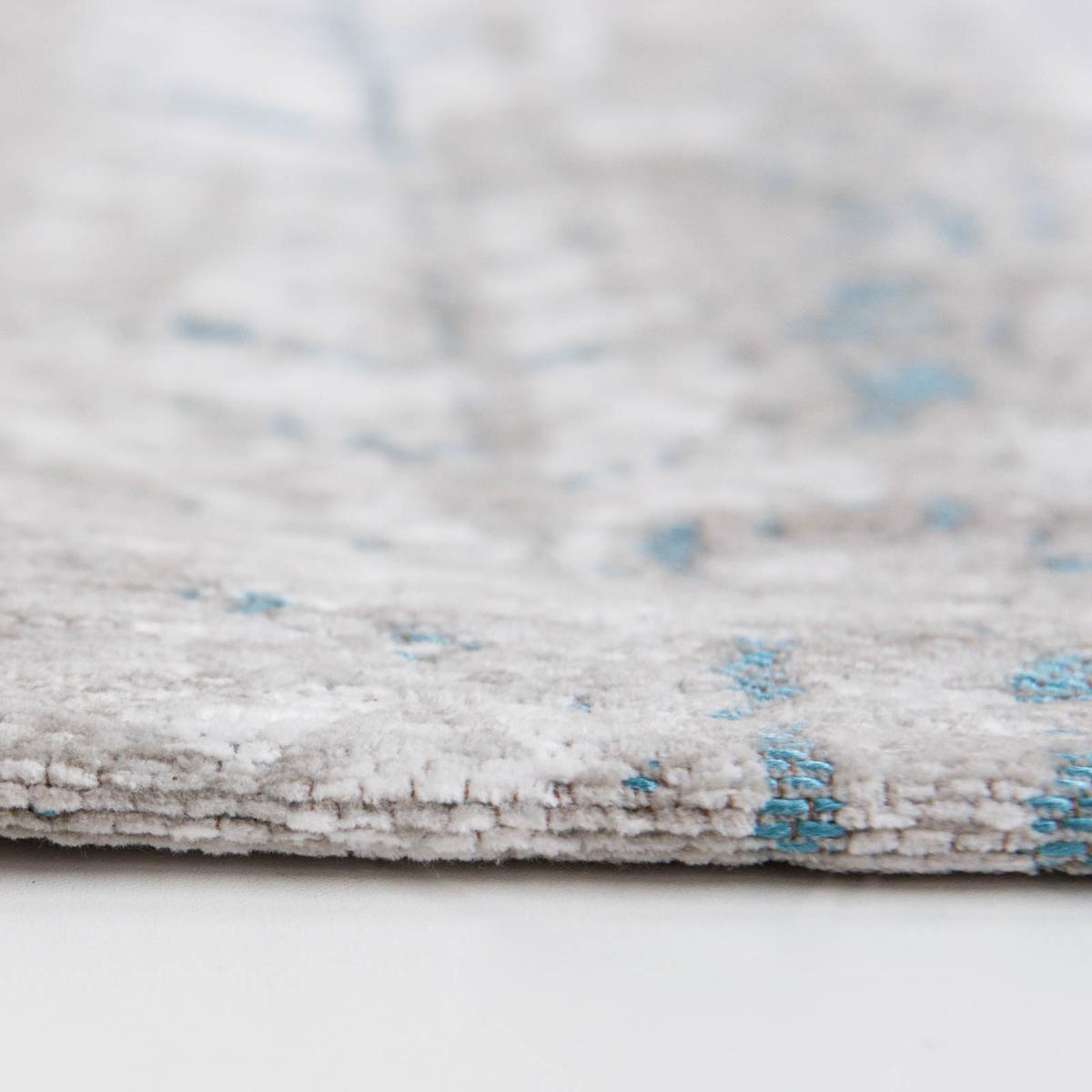 Louis De Poortere Mad Men Jacobs Ladder Rug 8927 in Tribeca Blue 80x150cm – image 3