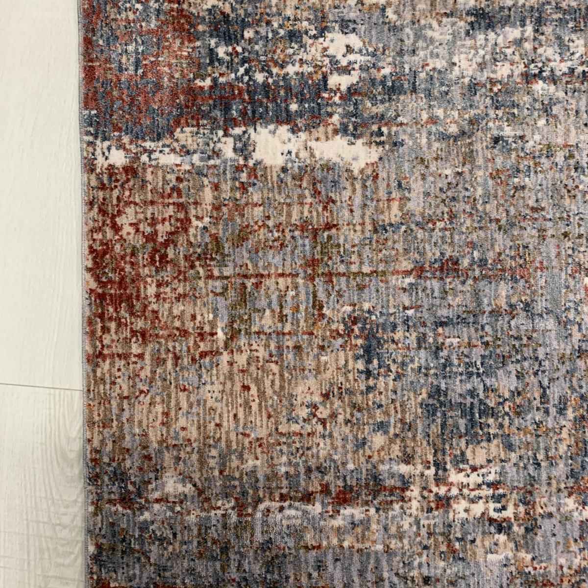 Anatolia Tiger Lily Distressed Abstract Rugs in Rust Cream 230x160cm – image 2