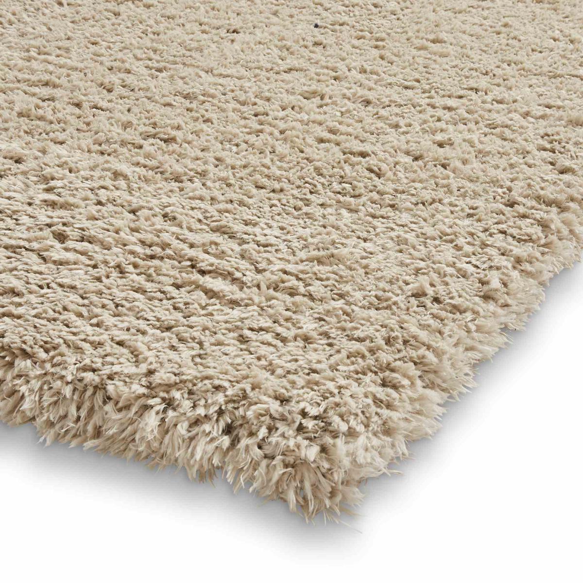Solace 0961 Modern Plain Shaggy Rugs in Beige120X170cm – image 4