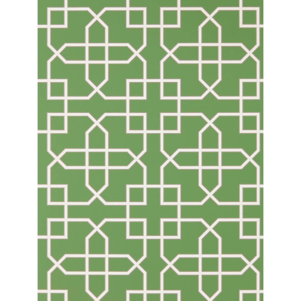 Hampton Trellis Wallpaper 216660 by Sanderson in Botanical Green&nbsp;Roll – image 3