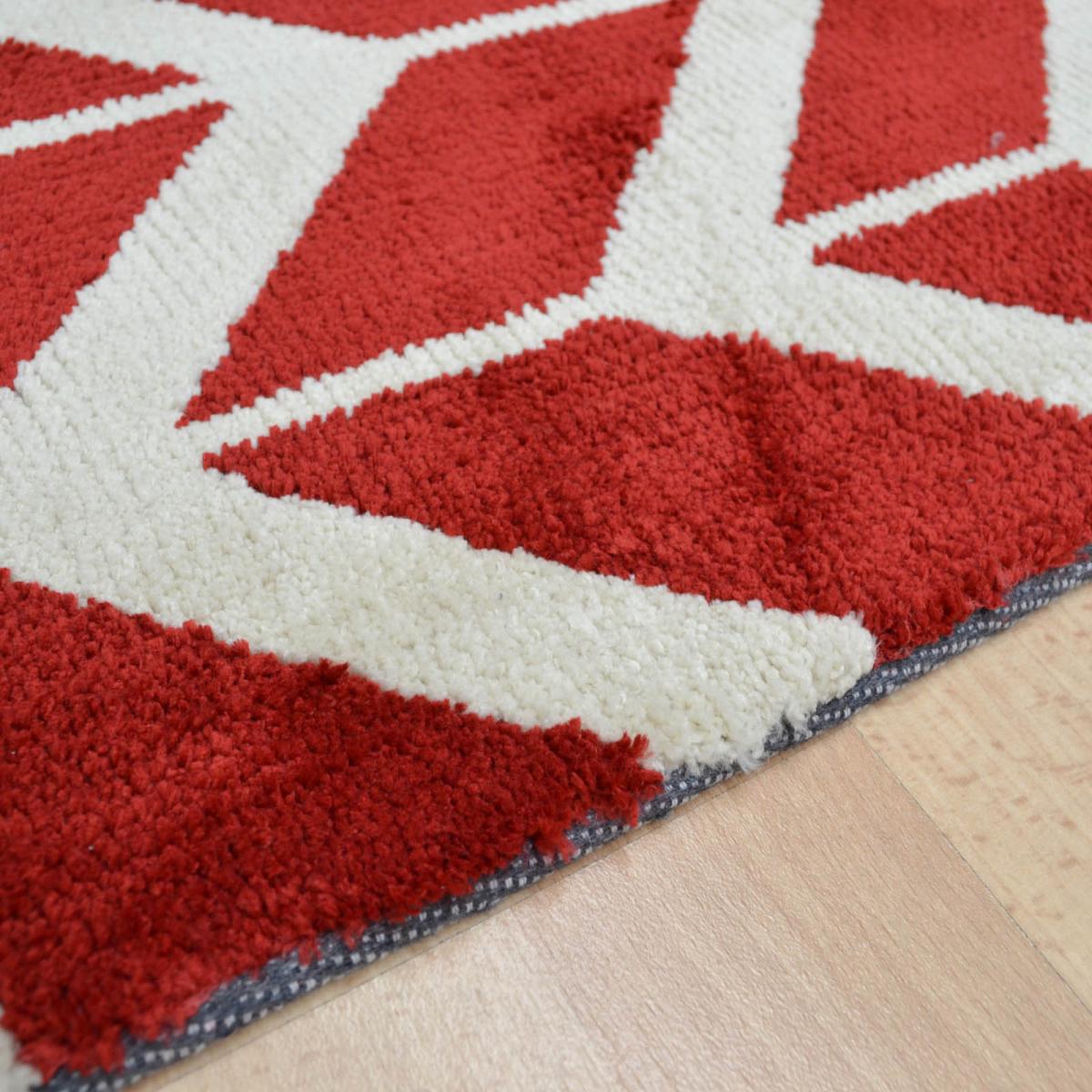 Arlo Chevron Modern Rugs AR08 in Red 160x230cm – image 3
