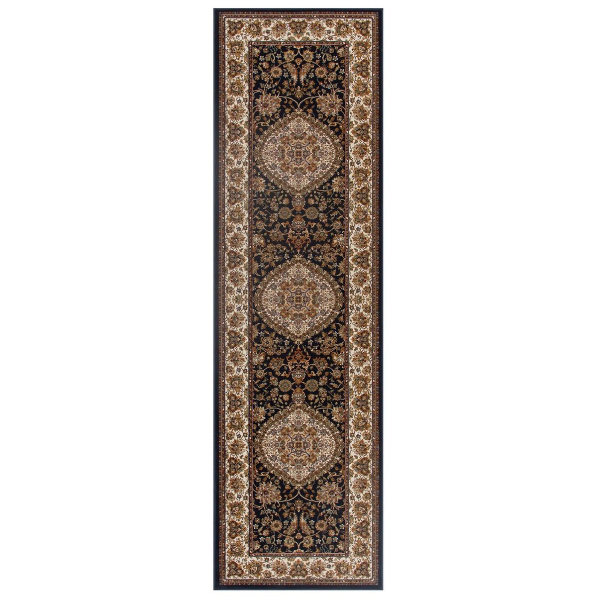 Tabriz Traditional Hallway Runner Rugs in 33 B Blue&nbsp;68x235cm – image 4